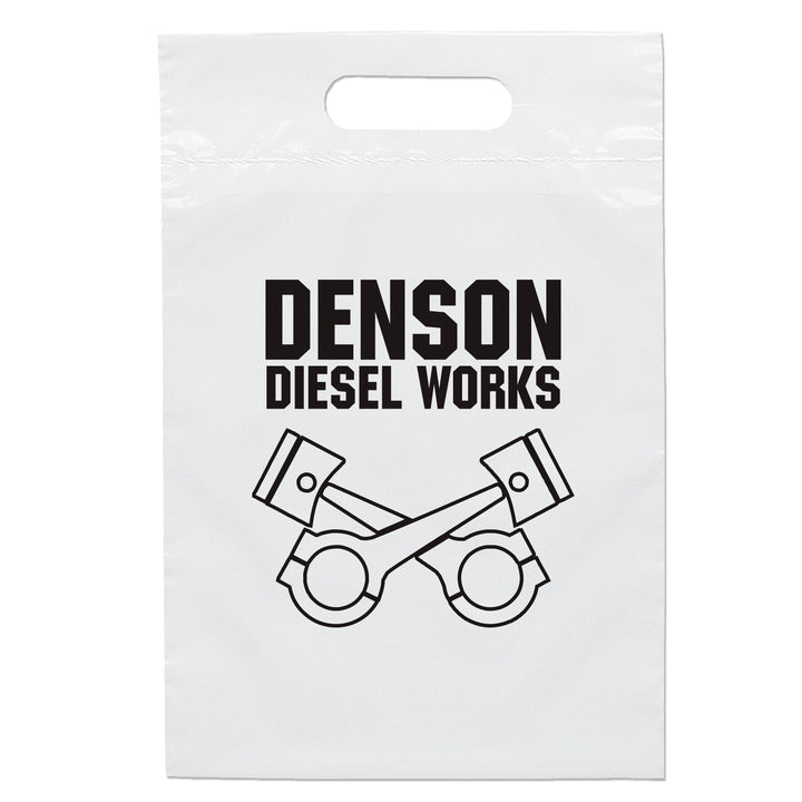 Die Cut Handle Bag - 9 1/2W x 14H - Flexo Ink Print