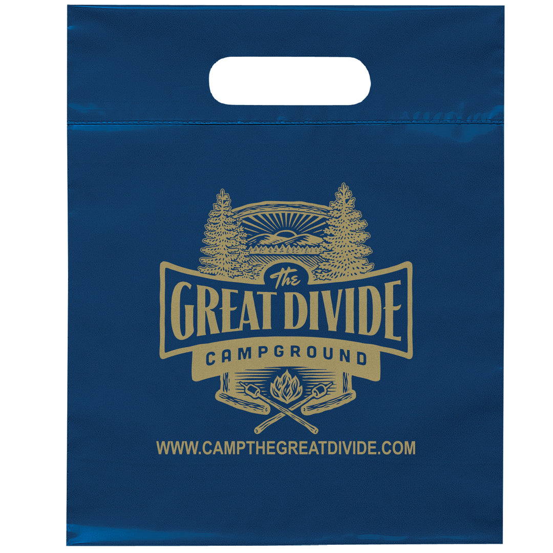 Die Cut Handle Bag - 9 1/2W x 12H - Flexo Ink Print