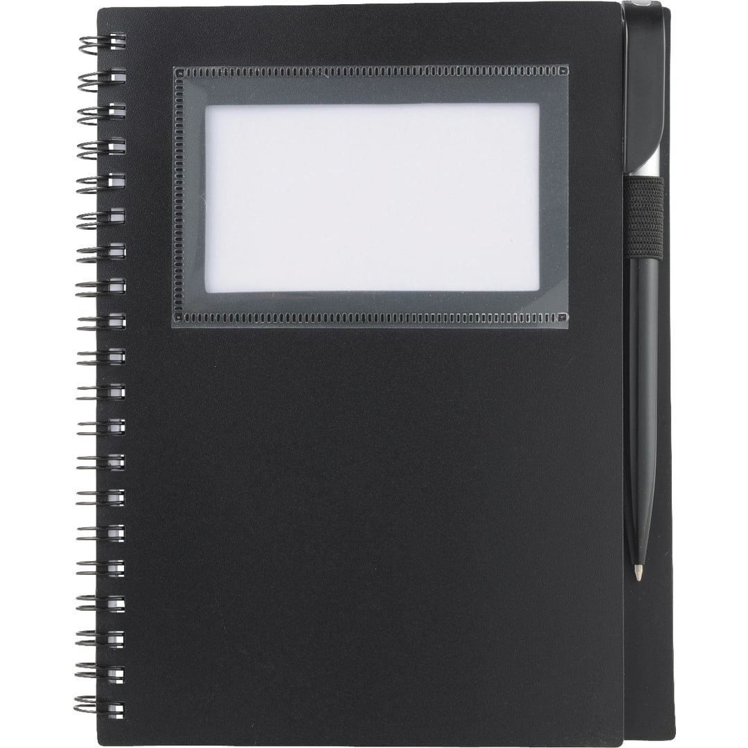 FSC® Mix 5.5" x 7" Star Spiral Notebook with Pen