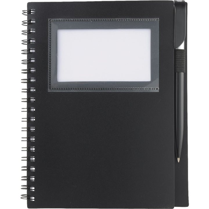 FSC® Mix 5.5" x 7" Star Spiral Notebook with Pen