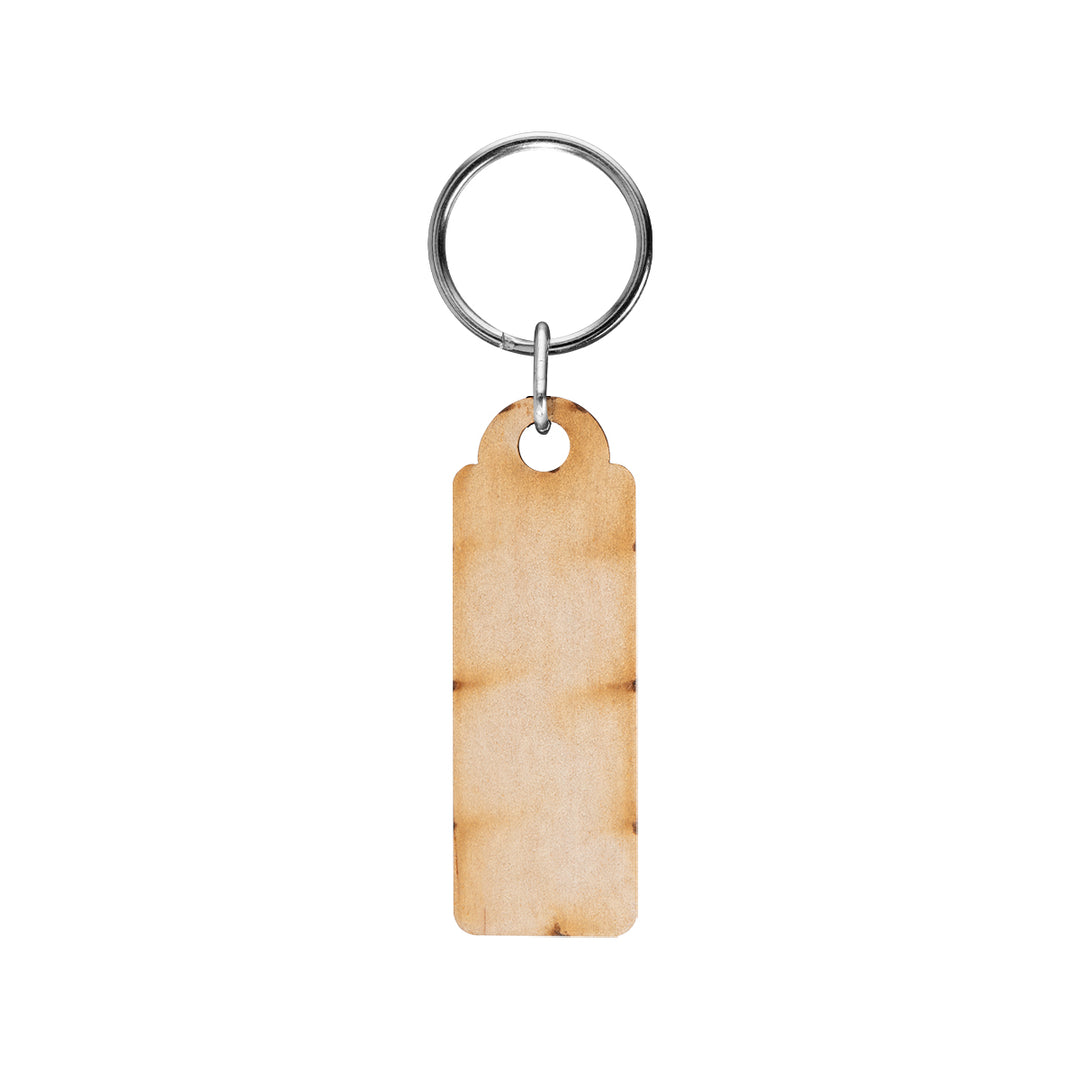 Full Color Wood Key Tag - 3"
