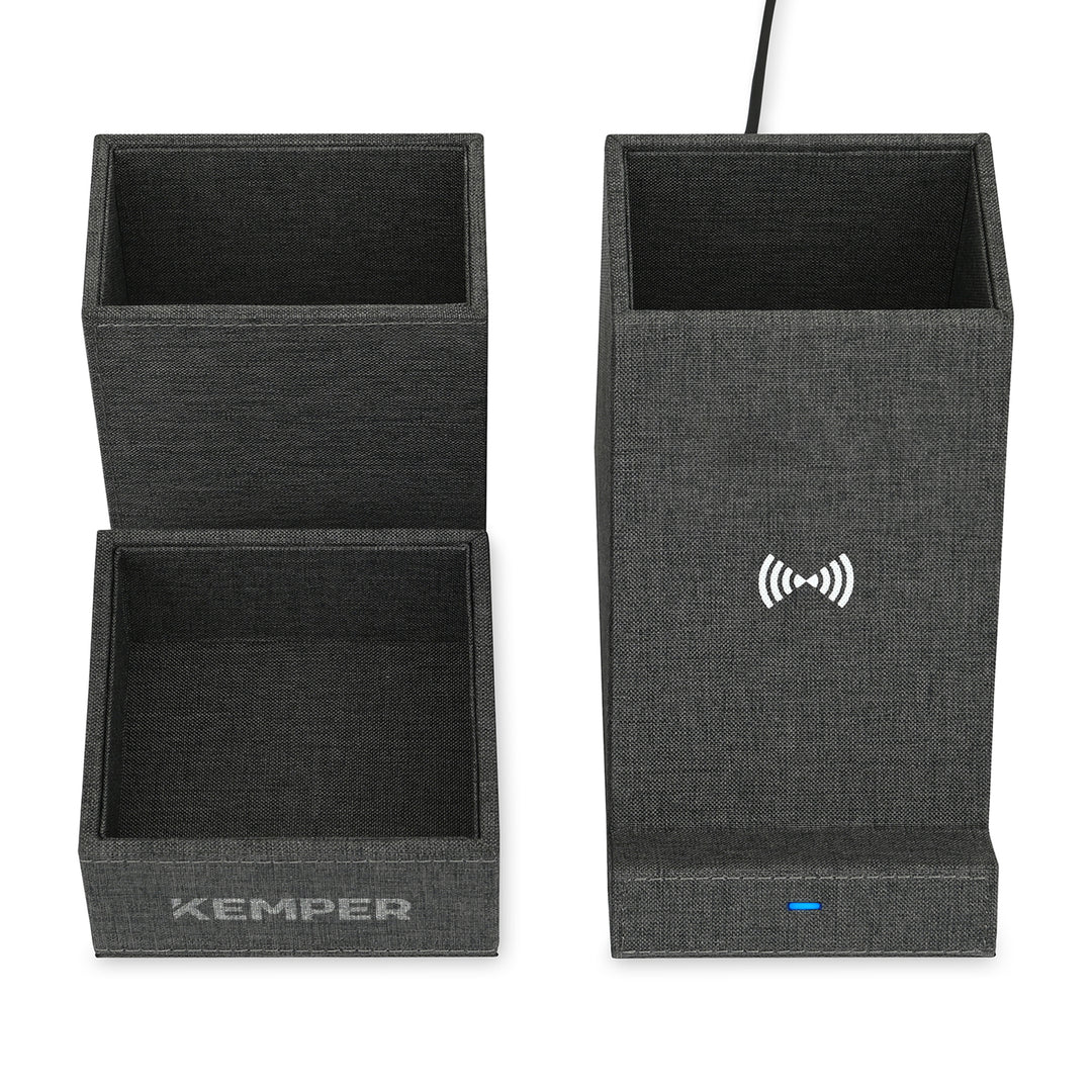 Eden Recycled rPET Wireless Charging Desk Organizer