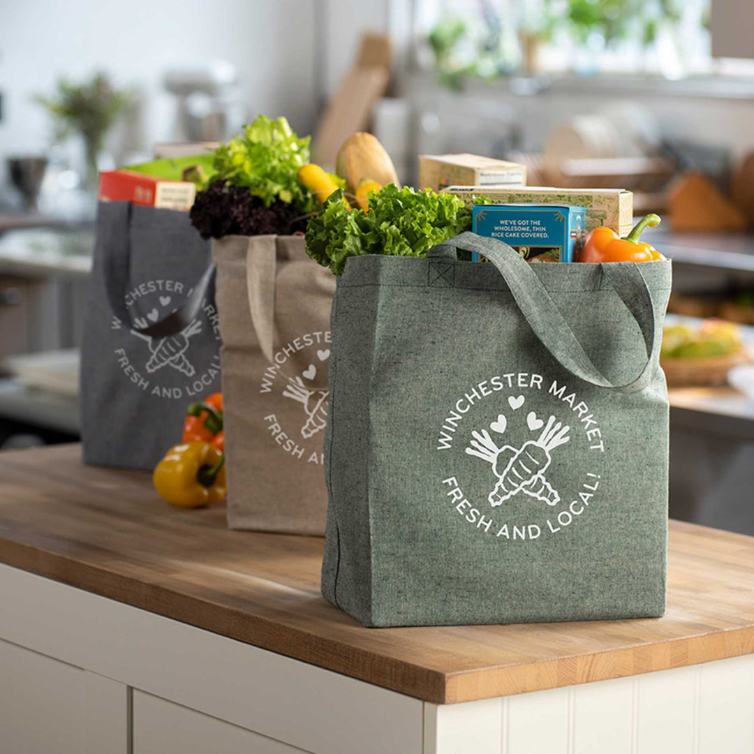 Recycled 5oz Cotton Twill Grocery Tote