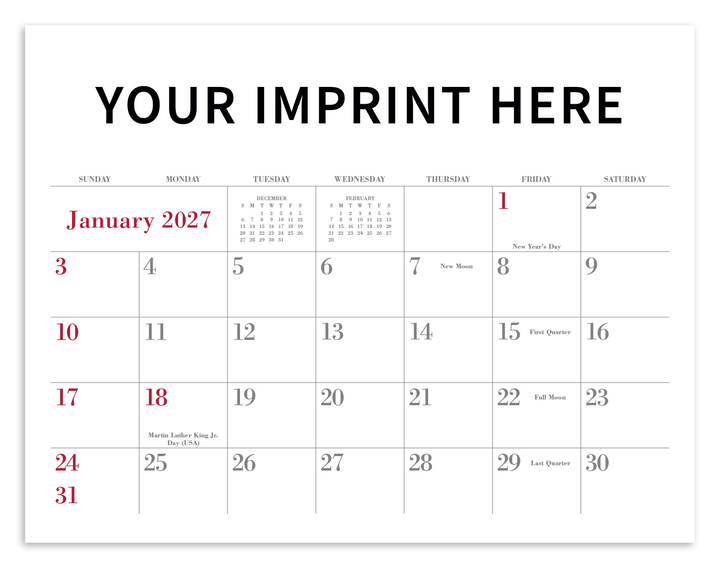 Triumph® Calendars Small Quantity Custom - Spiral Calendar