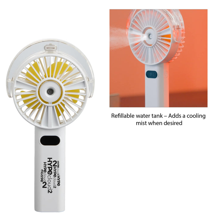 Rechargeable Portable LED Fan with Water Mist
