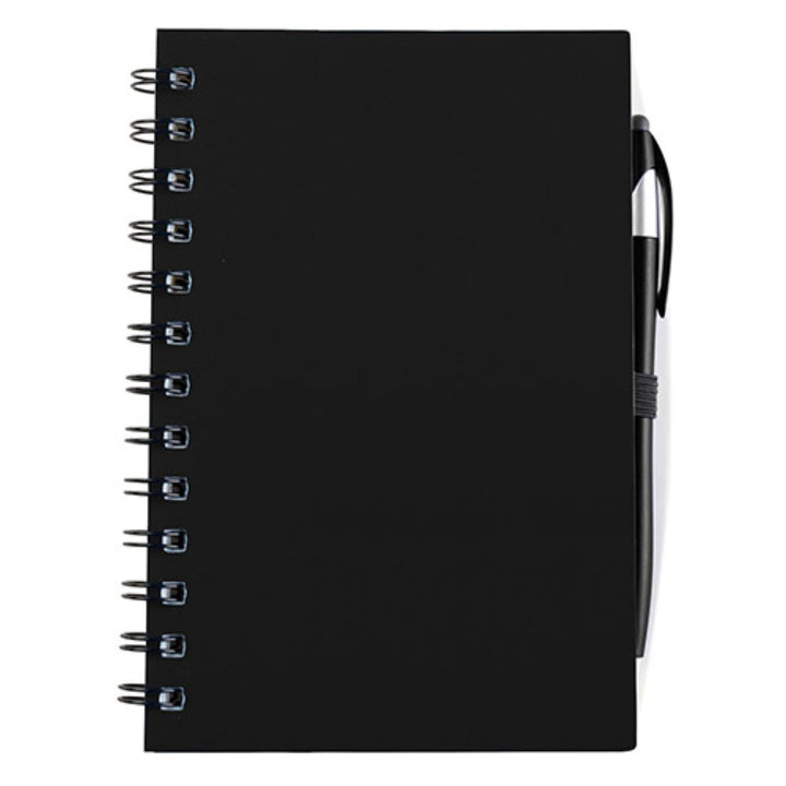 SpiralScript 5.5 x 7 Plastic Spiral Journal with Pen