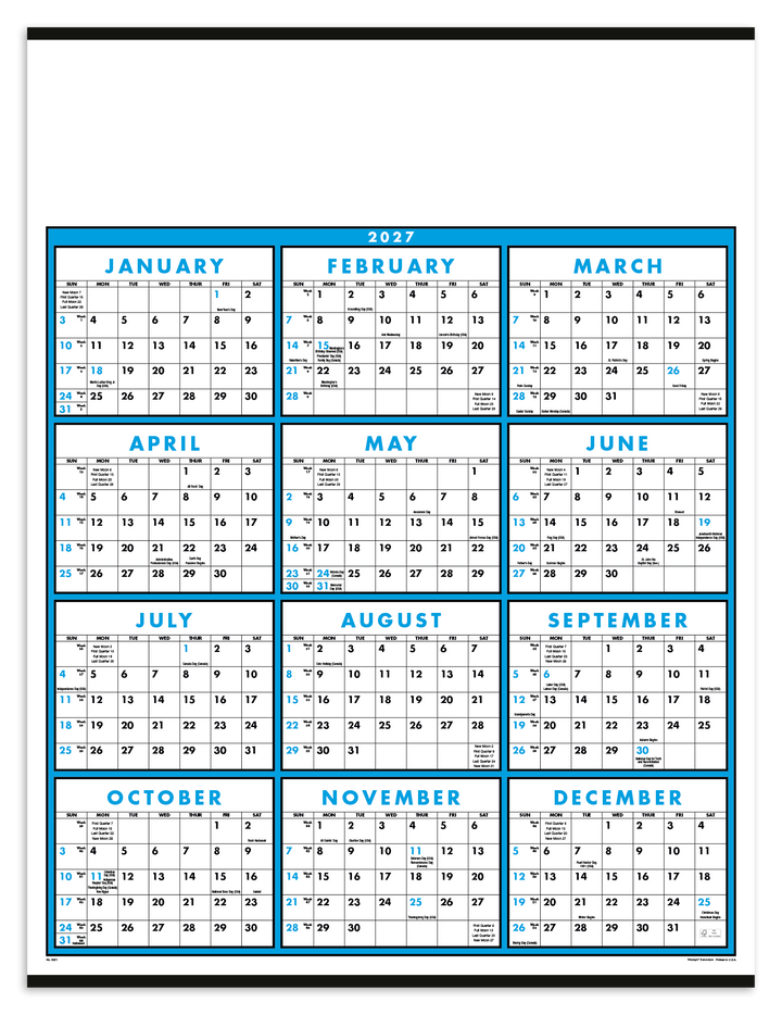 Triumph® Calendars Span-A-Year Non-Laminated Calendar