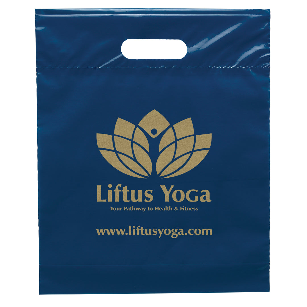 Die Cut Handle Bag - 12W x 15H x 3 - Flexo Ink Print