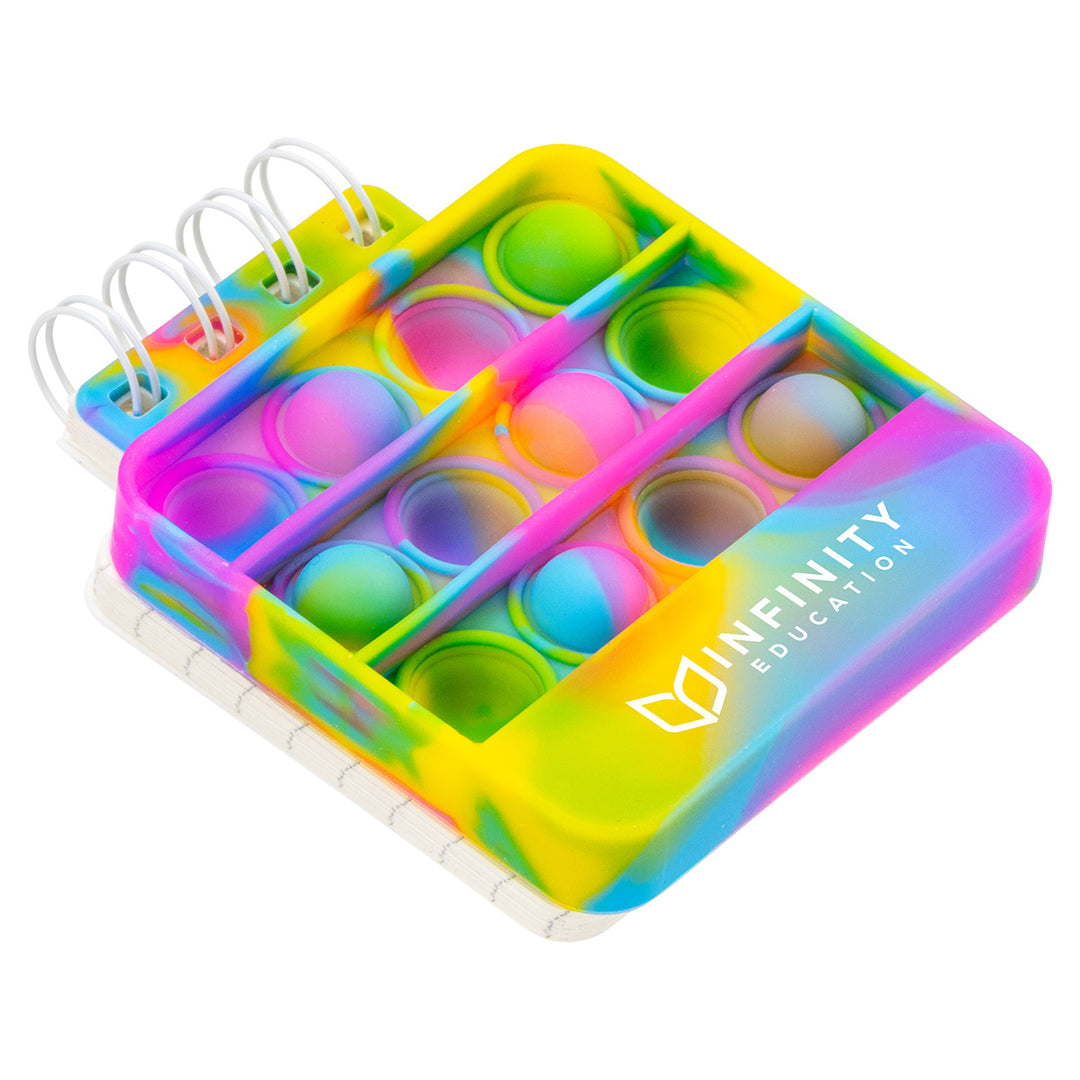 Square Spiral Notebook Push Pop