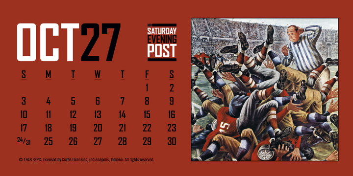 Triumph® Calendars  The Saturday Evening Post Desk Calendar