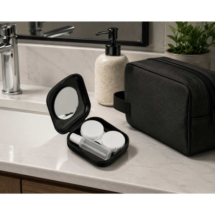 Recycled Contact Lens Travel Kit w Mirror