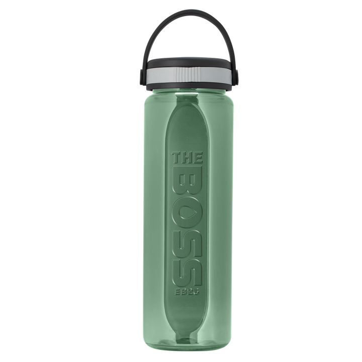 Boss Embossed RPET Bottle with Grip Lid - 26 oz.