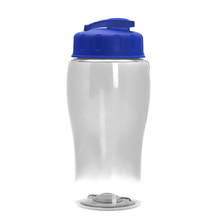 Poly-Pure Jr. - 18 oz. Transparent Bottle with USA Flip