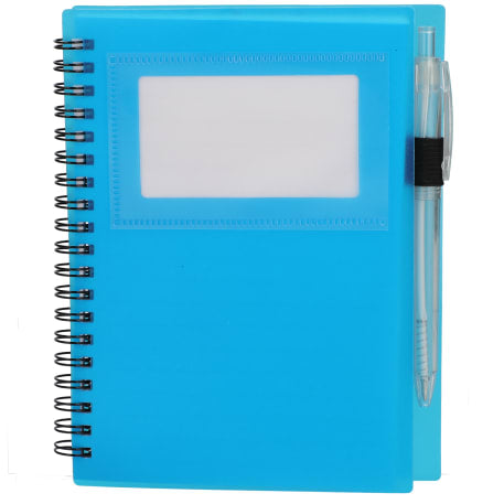 FSC® Recycled 5" x 7" Star Spiral Notebook with Pe