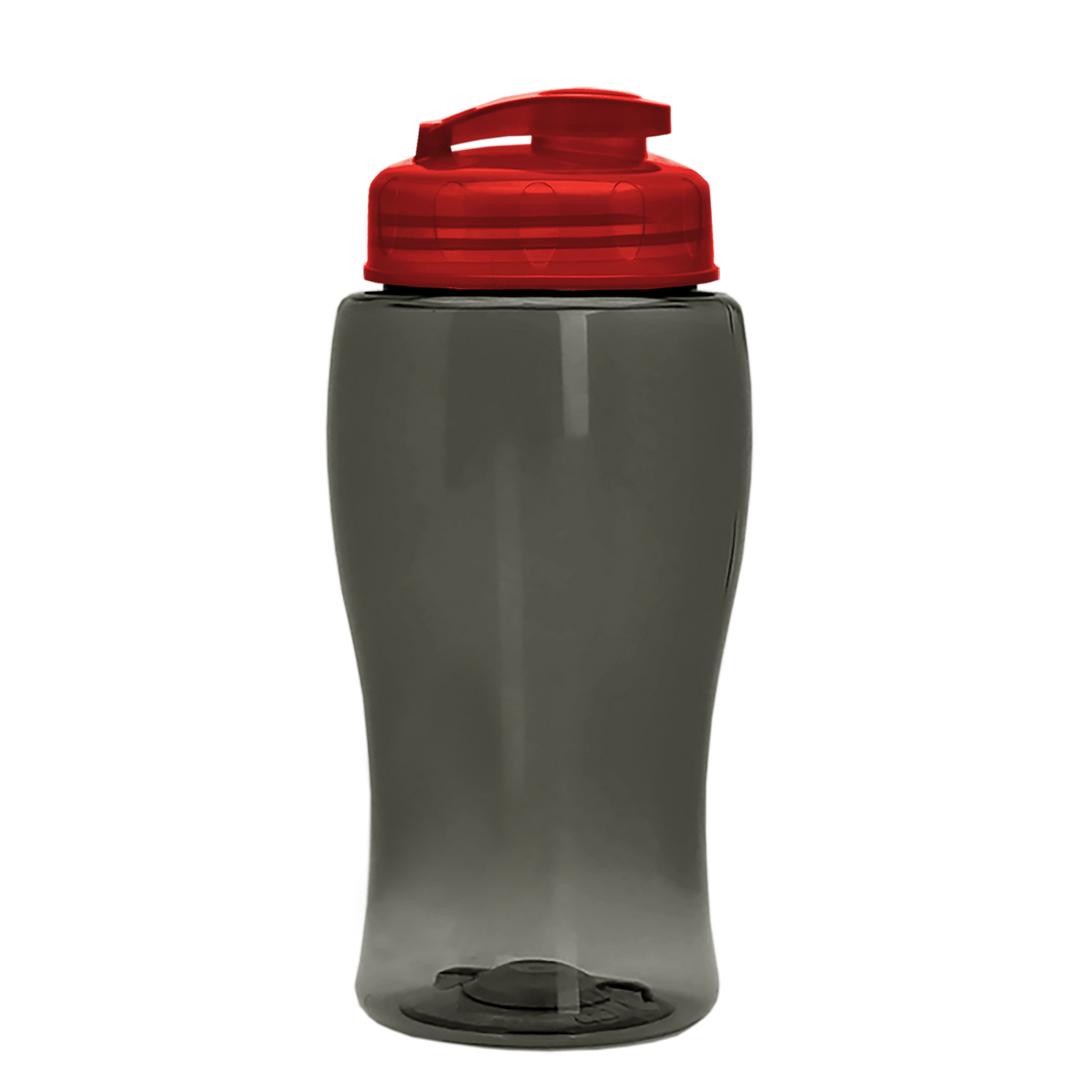 Poly-Pure Jr. - 18 oz. Transparent Bottle with USA Flip