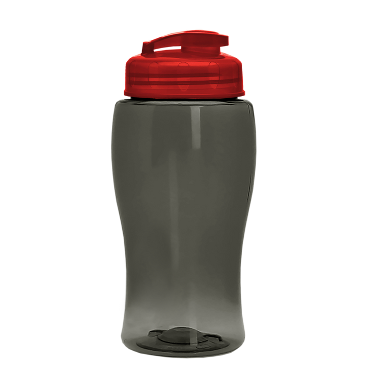 Poly-Pure Jr. - 18 oz. Transparent Bottle with USA Flip