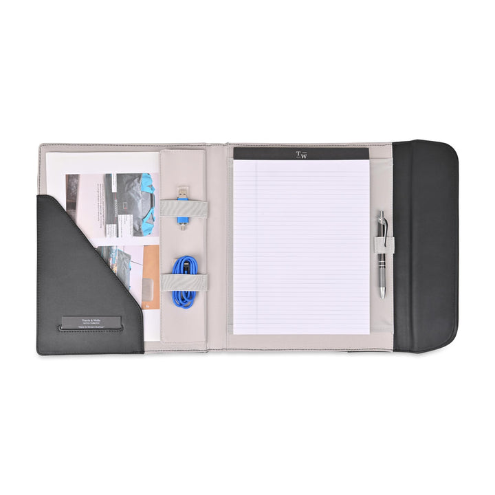 Travis & Wells® Lennox Recycled Nylon Padfolio