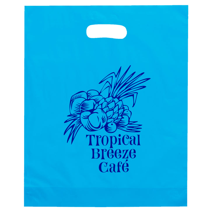 Orchid™- Frosted Brite Die Cut Handle - Flexo Ink Print