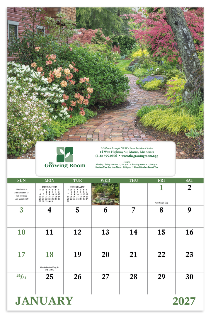 Good Value™ Garden Walk - Window Calendar