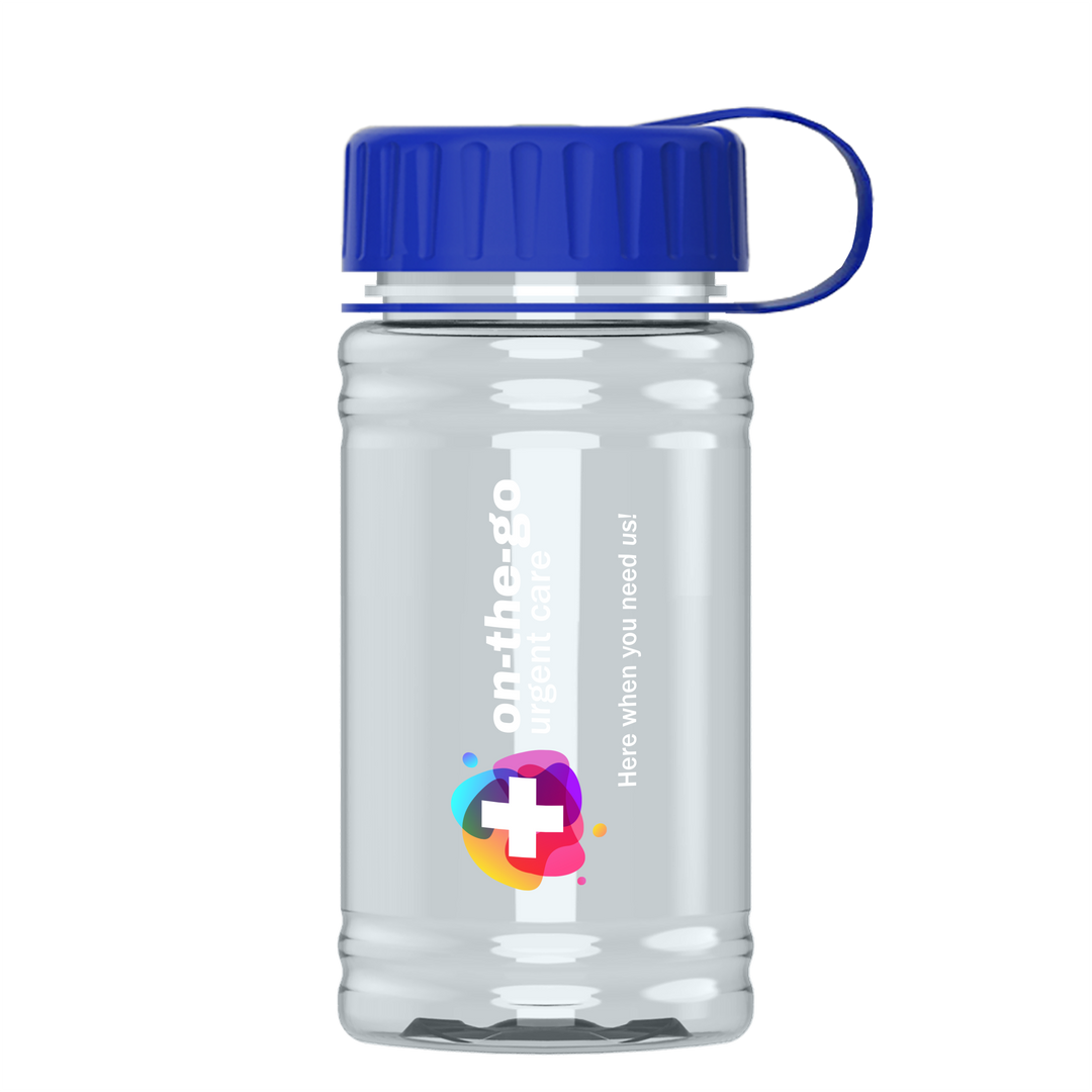 Mini RPET Bottle with Tethered Lid - 16 oz.