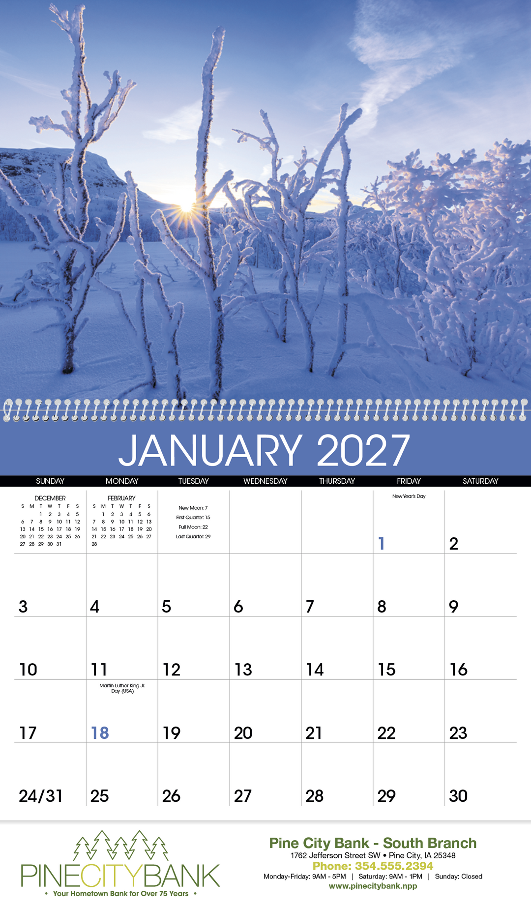Triumph® Calendars Sunrise Sunset Calendar