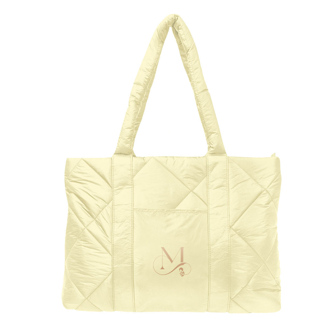 Luxe Quilted Puffer Tote Bag