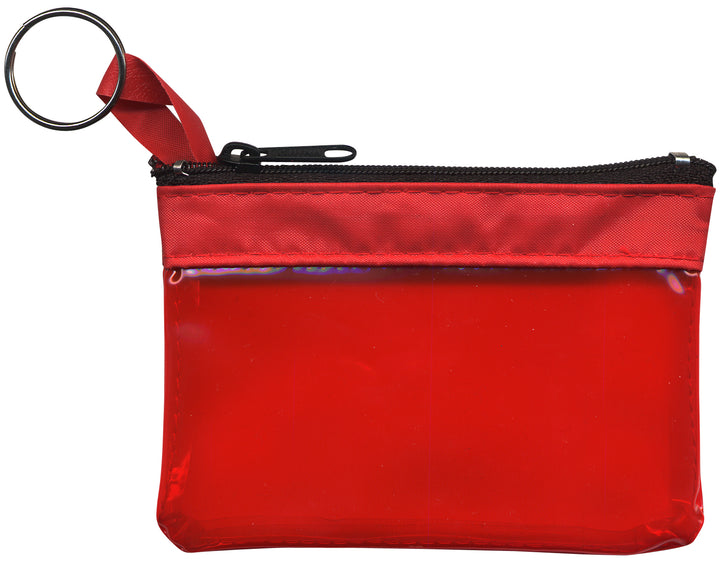 The Rainbow Translucent/ Crystal Clear Zip Pouches w/ Key Ring