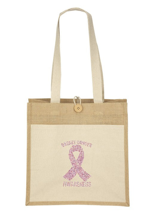 Izzy™- Jute Tote - Sparkle
