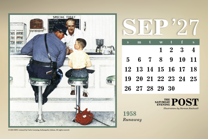 Triumph® Calendars The Saturday Evening Post Large Desk Calendar
