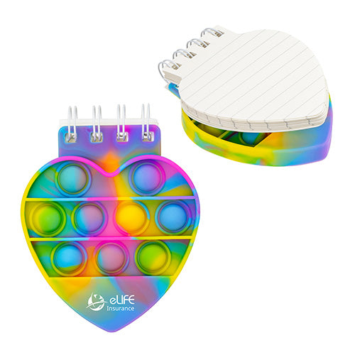 Heart Spiral Notebook Push Pop