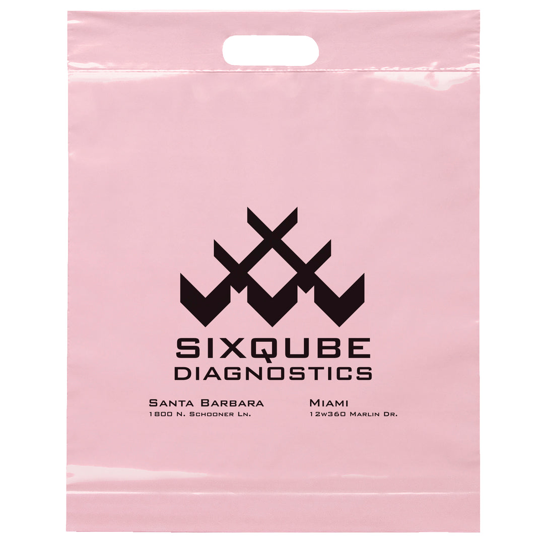 Die Cut Handle Bag - 15W x 19H x 3 - Flexo Ink Print