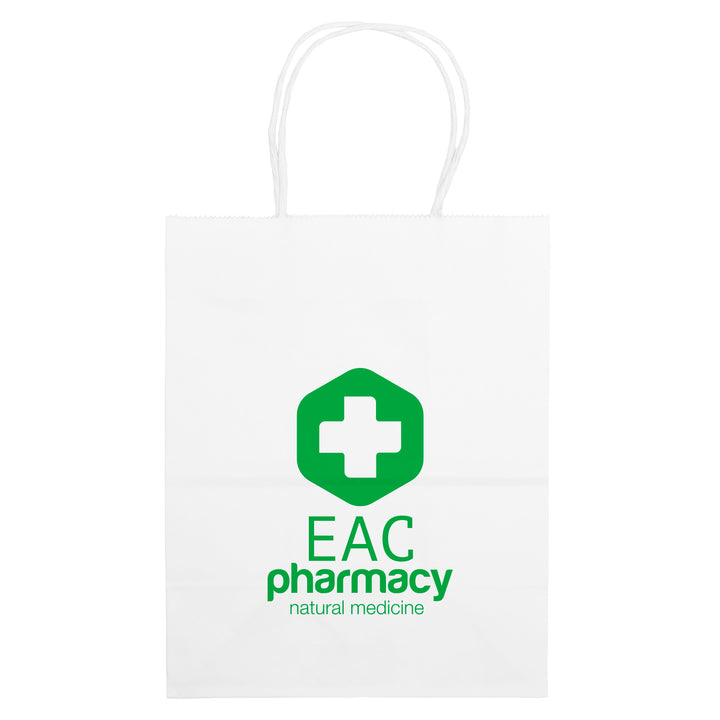 Mini - White Shopper - Flexo Ink Print