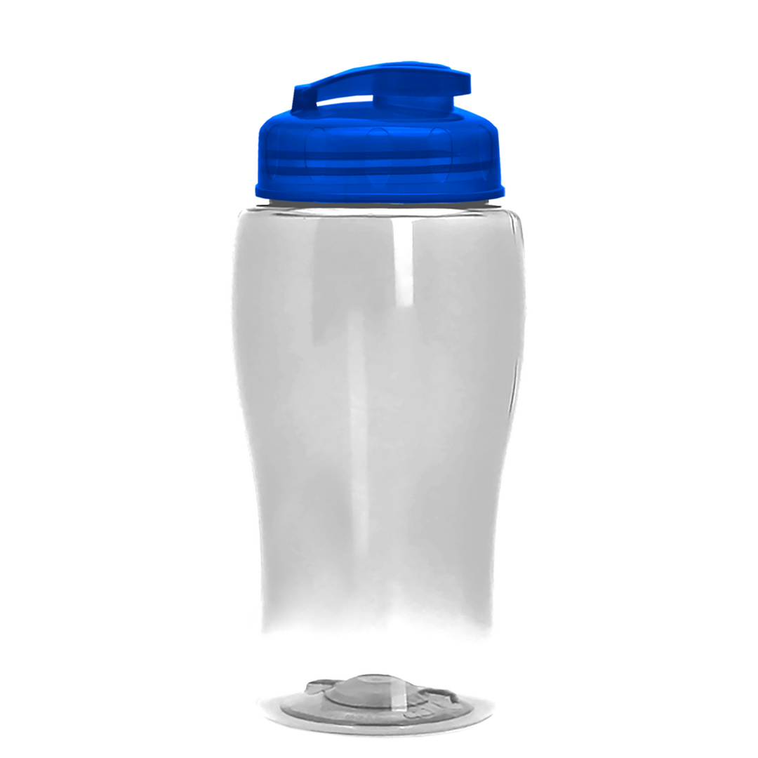 Poly-Pure Jr. - 18 oz. Transparent Bottle with USA Flip