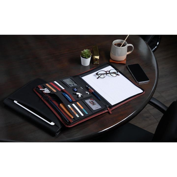 FSC® Mix Pedova™ Recycled Zippered Padfolio