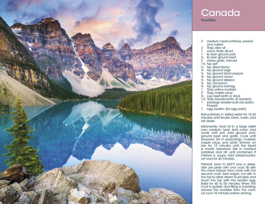 Triumph® Calendars World Scenes with Recipe Calendar