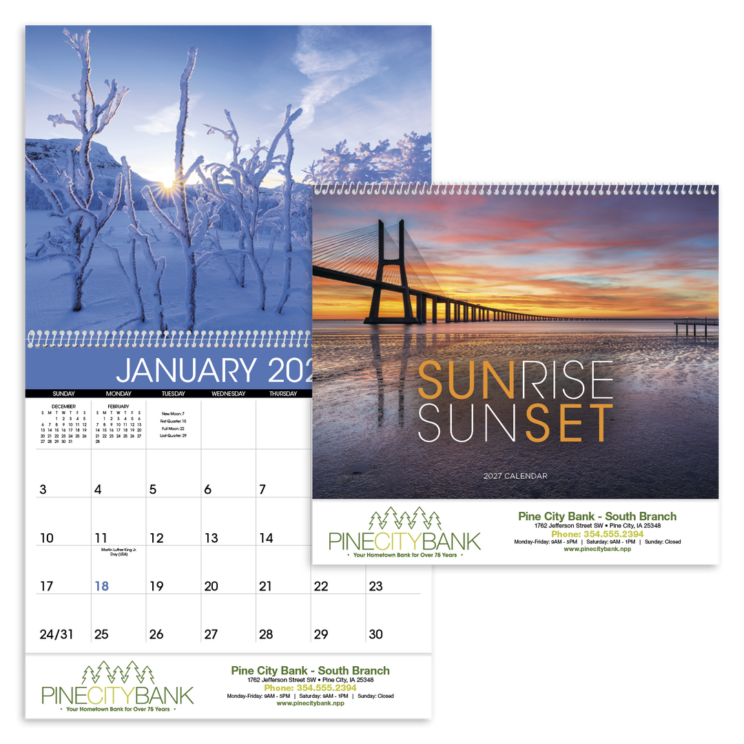 Triumph® Calendars Sunrise Sunset Calendar
