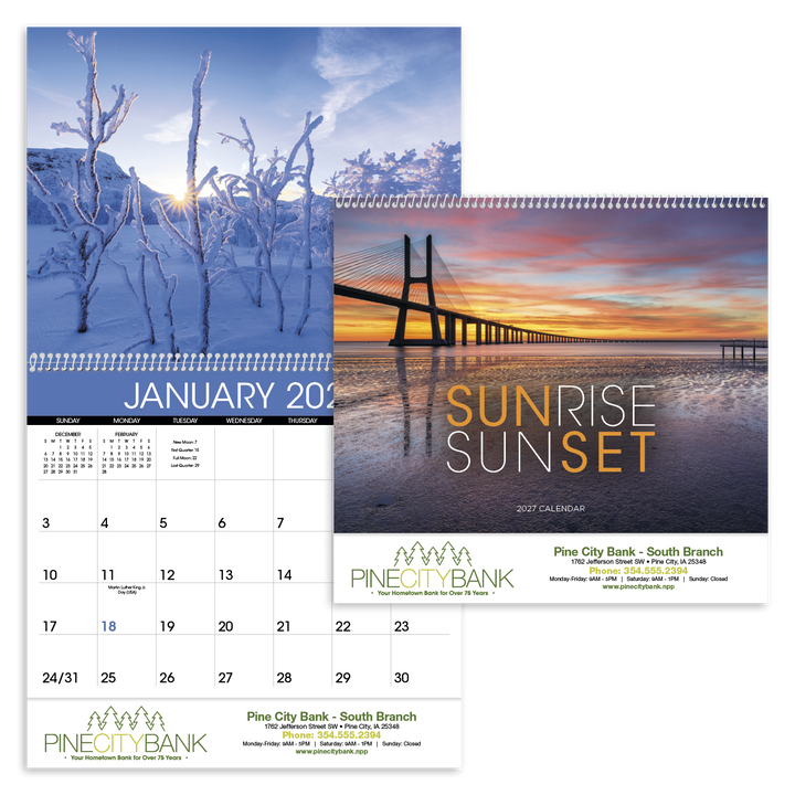 Triumph® Calendars Sunrise Sunset Calendar