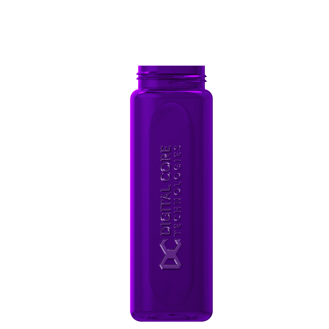 Garyline® Boss Embossed RPET Bottle with Flip-Straw, Swivel Handle Lid - 26 oz.