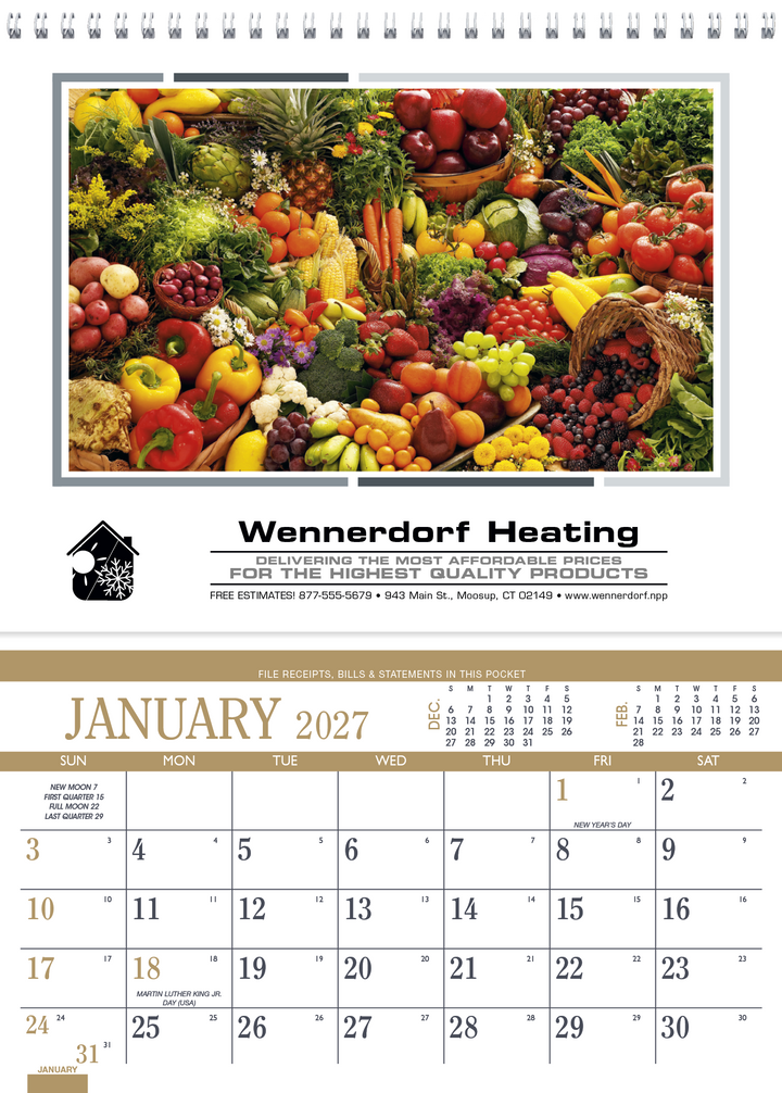 Triumph® Calendars Recipe Pocket Calendar