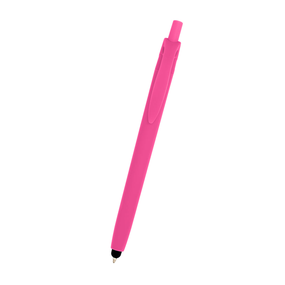 Zinnia Rubberized Pen With Stylus