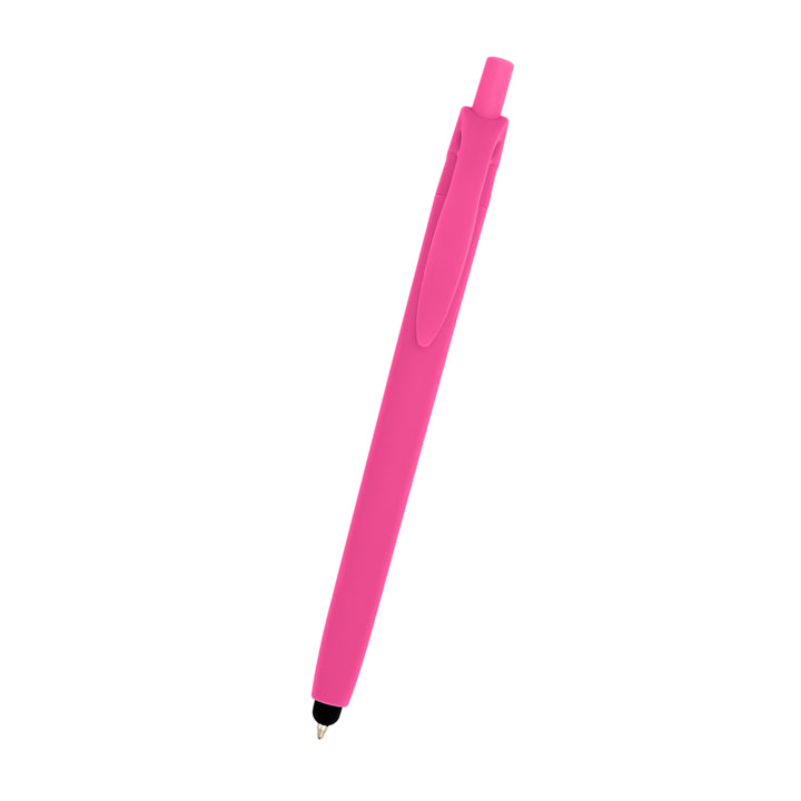 Zinnia Rubberized Pen With Stylus