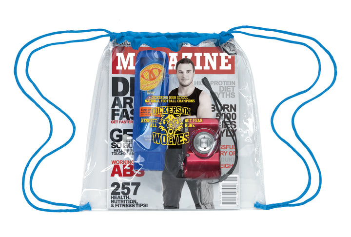 Good Value™ Clear Game Drawstring Backpack
