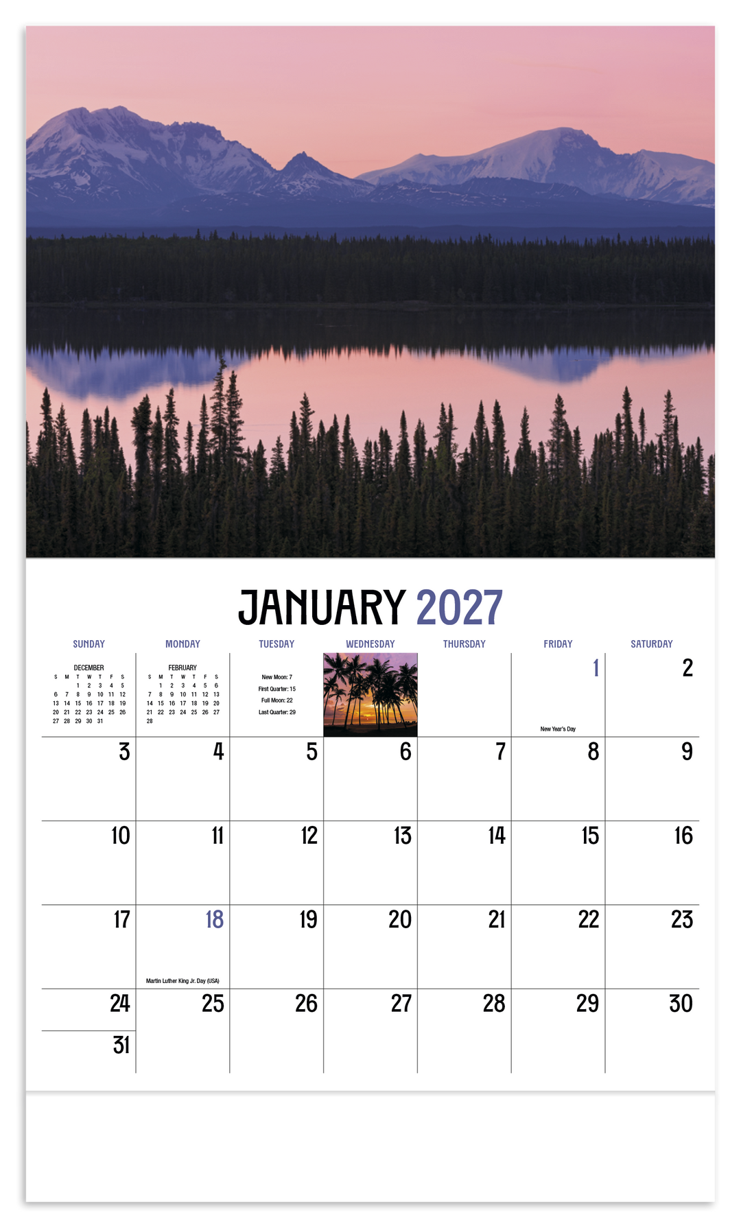 HotLine® Products Dawn to Dusk Appointment Calendar - Stapled