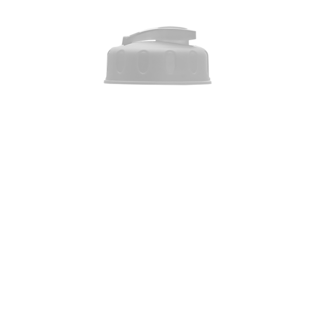 Poly-Pure Jr. - 18 oz. Transparent Bottle with USA Flip