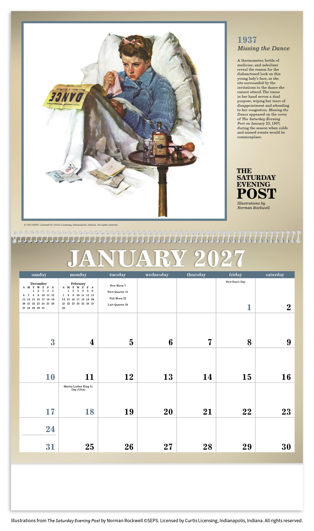 Triumph® Calendars The Saturday Evening Post Illustrations by Norman Rockwell Calendar