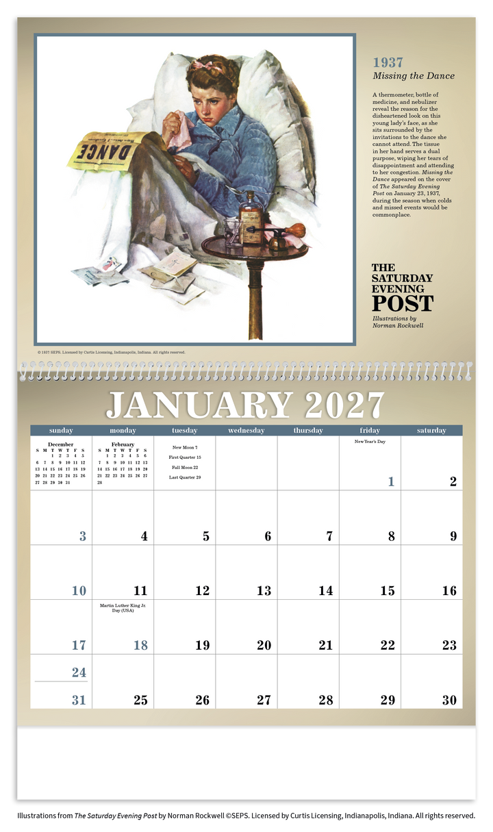 Triumph® Calendars The Saturday Evening Post Illustrations by Norman Rockwell Calendar
