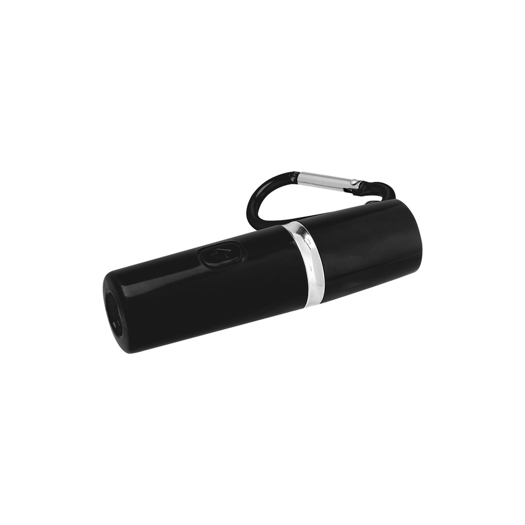Rechargeable Portable Alarm And Flashlight With Carabiner Attachment