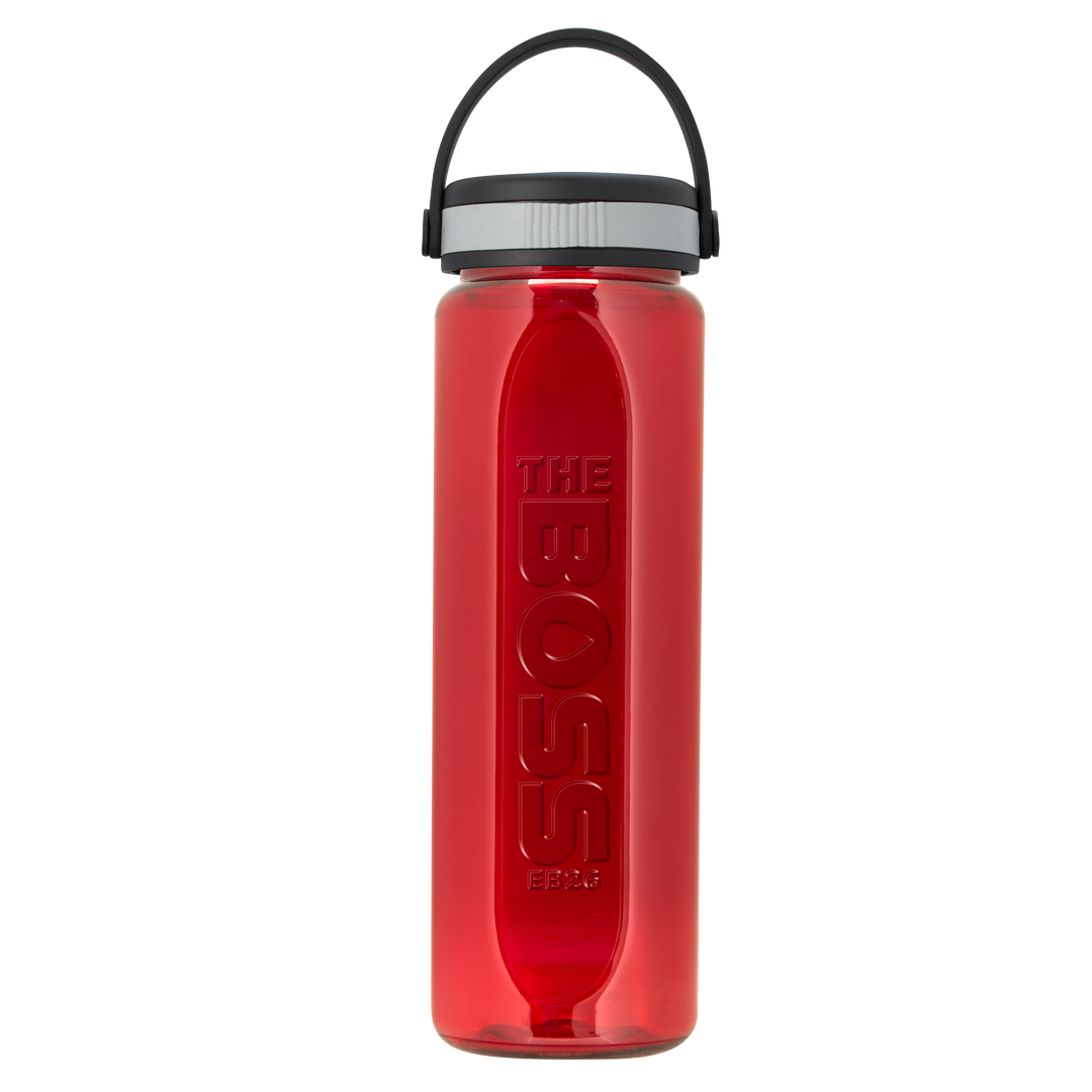 Boss Embossed RPET Bottle with Grip Lid - 26 oz.
