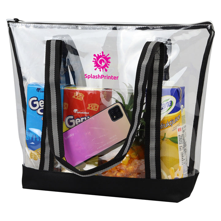 Diamond Clear TPU Zippered Tote