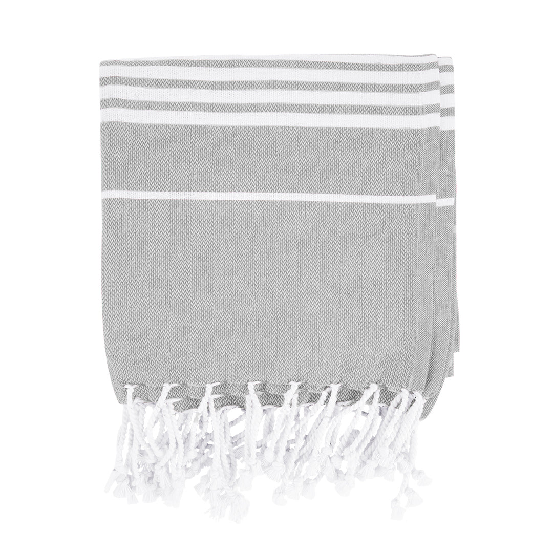 Recycled Beach Blanket With Tassel Fringe
